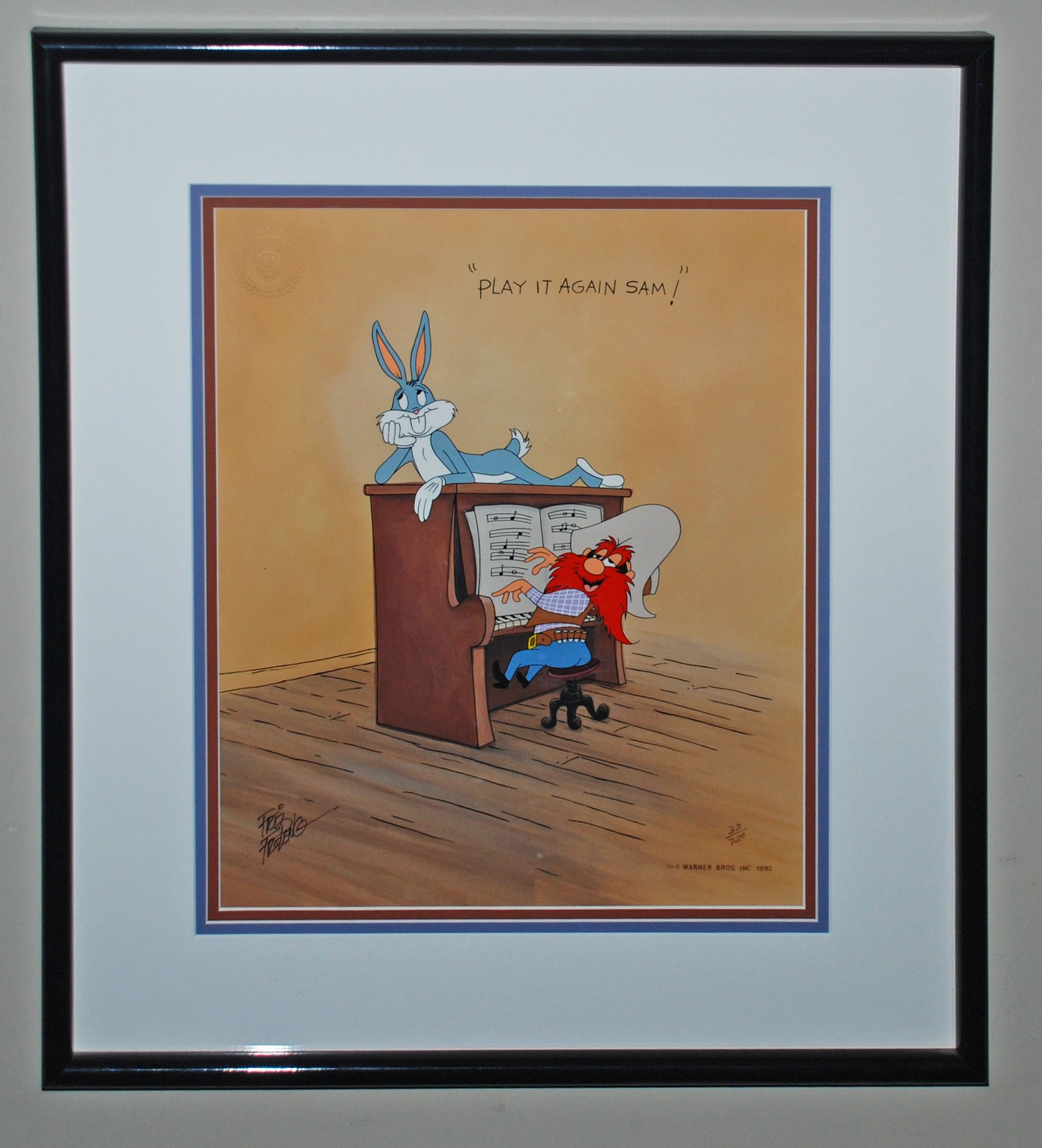 1803x1986 Play It Again Sam Warner Brothers Animation Sensations - Play It Again Painting