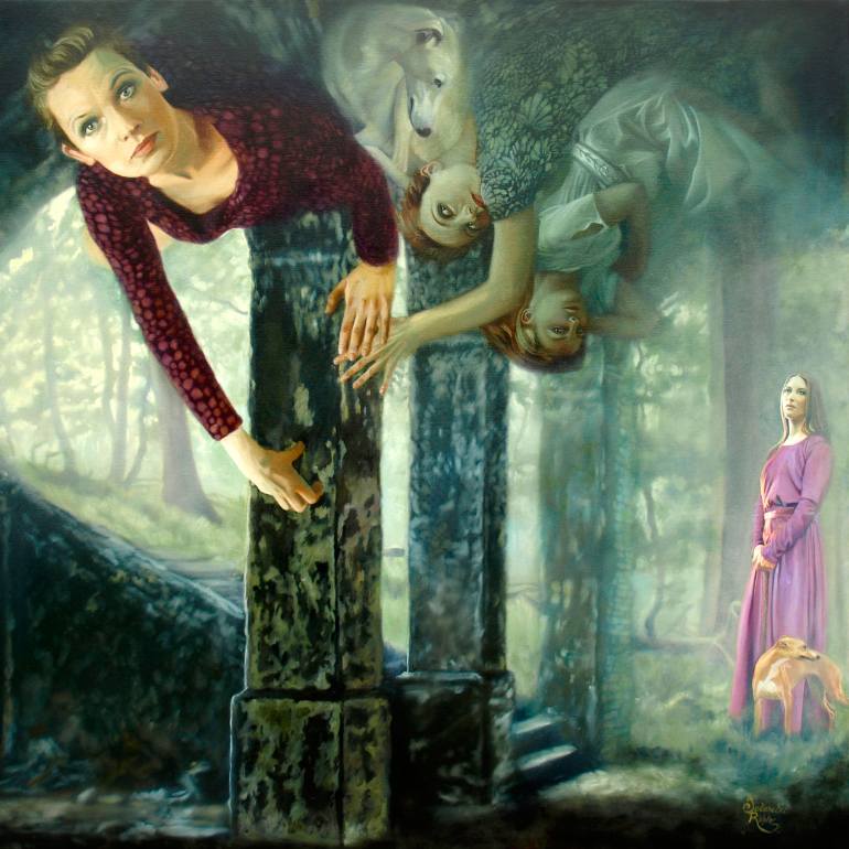 770x770 Saatchi Art Play Of The End Of Time Painting By Jolanda Richter - Play Painting