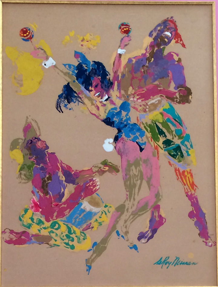 720x947 Leroy Neiman Original Oil - Playboy Bunny Painting