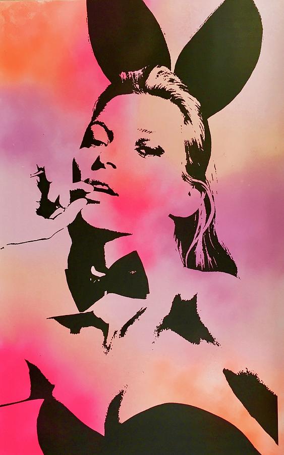 563x900 Playboy Bunny Painting By Diana Eger - Playboy Bunny Painting