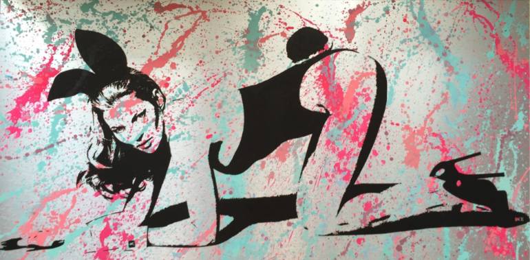 770x379 Saatchi Art Kate Moss - Playboy Bunny Painting