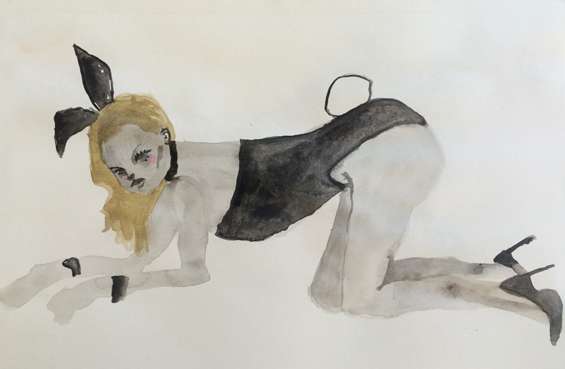 565x369 Taylor Marie Prendergast's Subversive Depictions Of Playboy - Playboy Bunny Painting