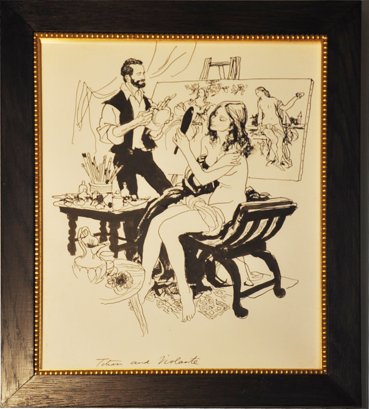 1183x1310 Tom Rooth Fine Art Playboy School - Playboy Painting