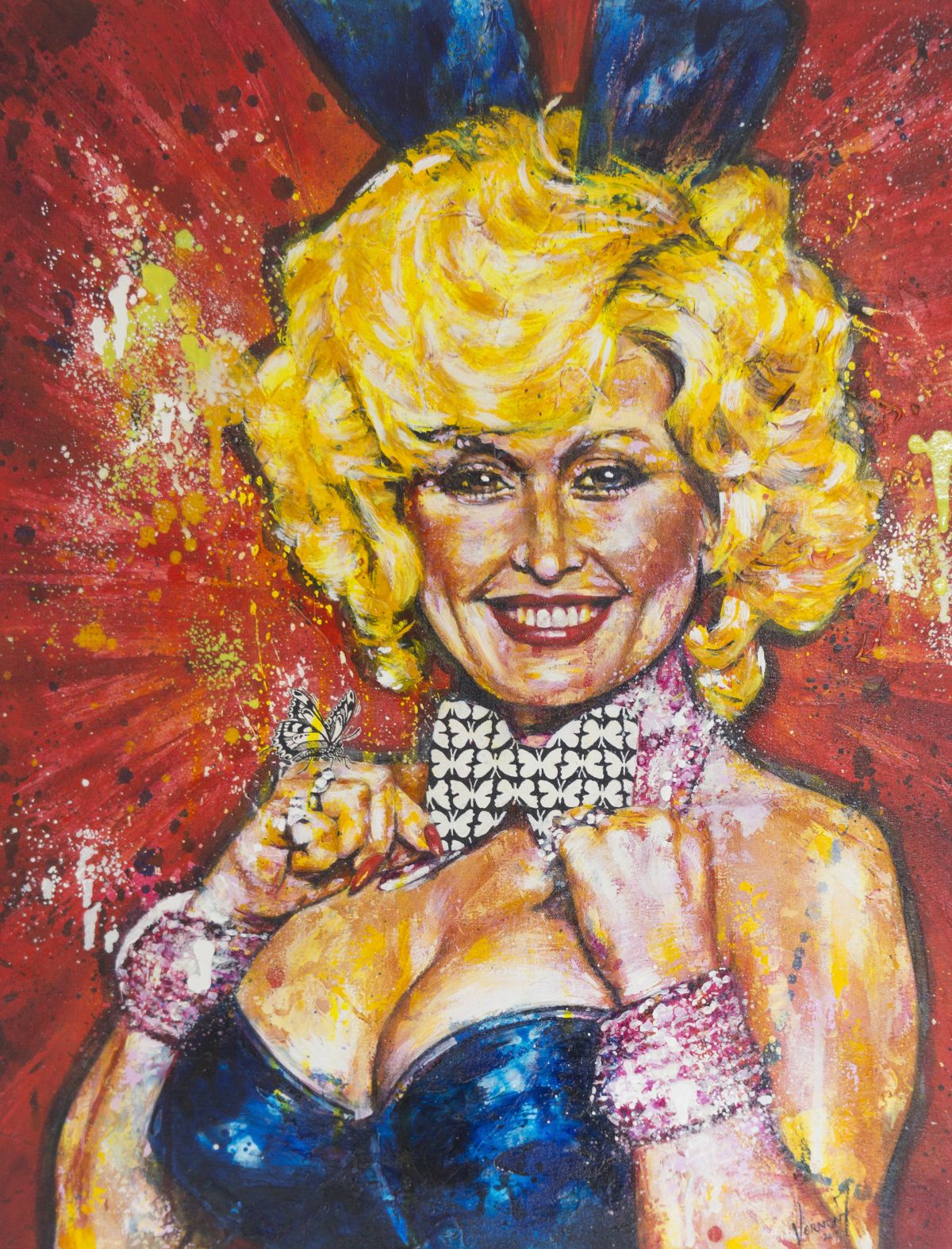 1200x1574 Dolly By Vernon Fourie She Collection Painting Portrait - Playboy Painting