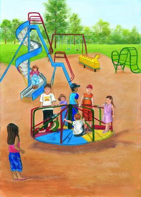 286x400 Gail Sawatzky - Playground Painting