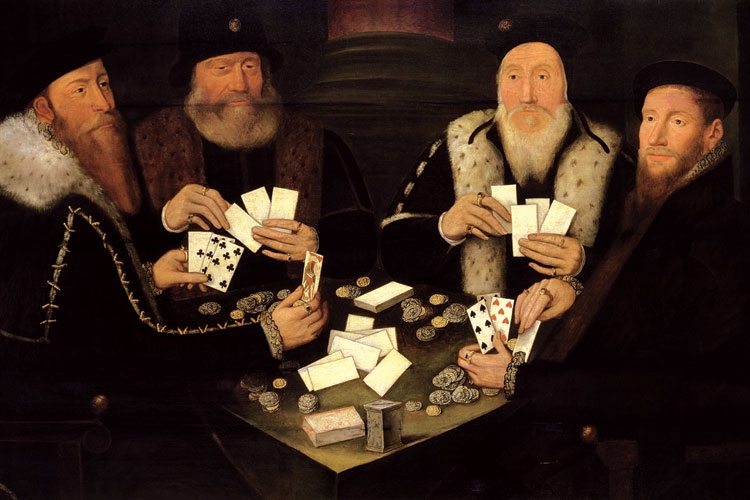 750x500 Show Your Cards Academic Players On Poker's Draw Times Higher - Playing Card Painting