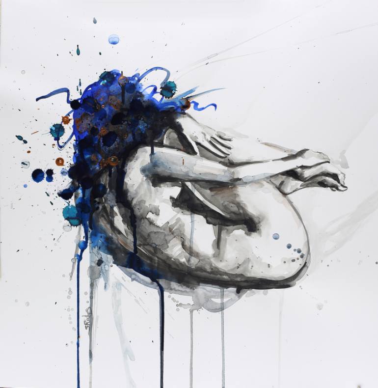 770x790 Saatchi Art Let My Emotions Release, Please Painting By Sara Riches - Please Painting