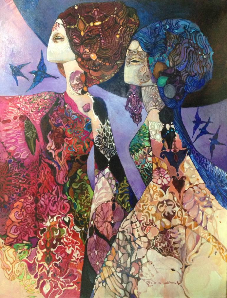 770x1008 Saatchi Art Pleiades Painting By Olga Zelinskaya - Pleiades Painting