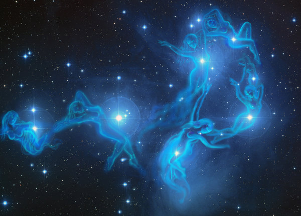 600x432 The November Song Of The Pleiades Symbolreader - Pleiades Painting
