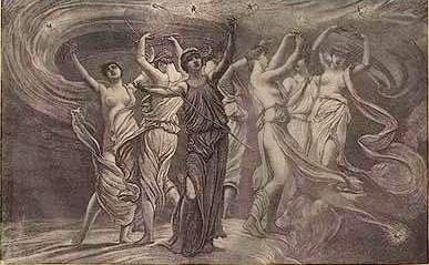 387x239 Mythology Of The Seven Sisters (Pleiads) - Pleiades Painting