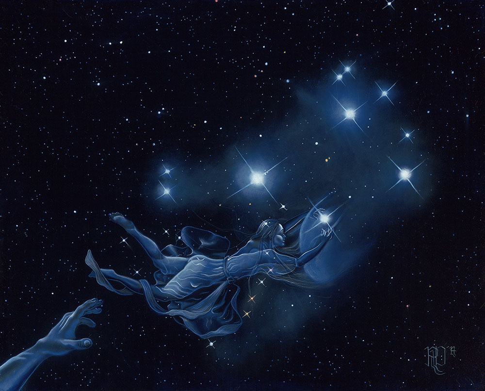 1000x807 Painting Rebecca Lynn Dash - Pleiades Painting