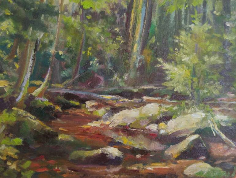 770x582 Saatchi Art The Mill Pond Stream (Plenair) Painting By Alexander - Plenaire Painting