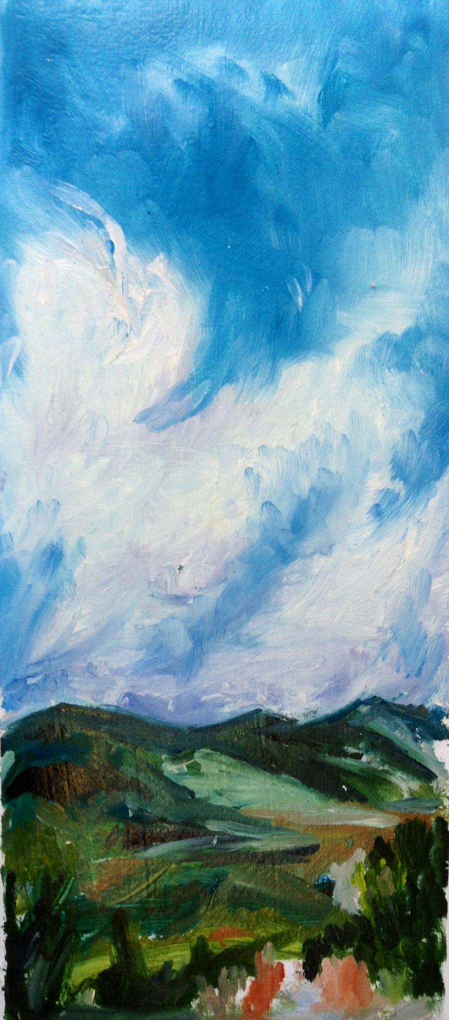 901x2048 Thi Is A Quick Plen Aire Study Done In Oil On Gessoed Paper. See - Plenaire Painting