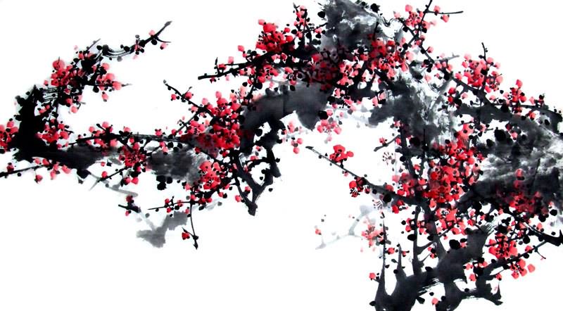 800x442 Chinese Plum Blossom Painting 2062002, 55cm X X - Plum Blossom Painting