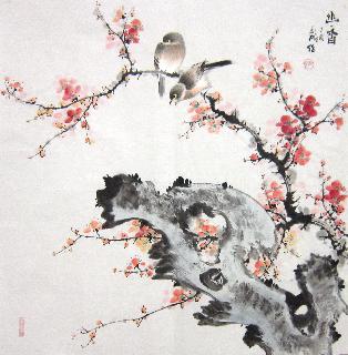 314x320 Chinese Plum Blossom Paintings, China Plum Blossom Art Scrolls - Plum Blossom Painting