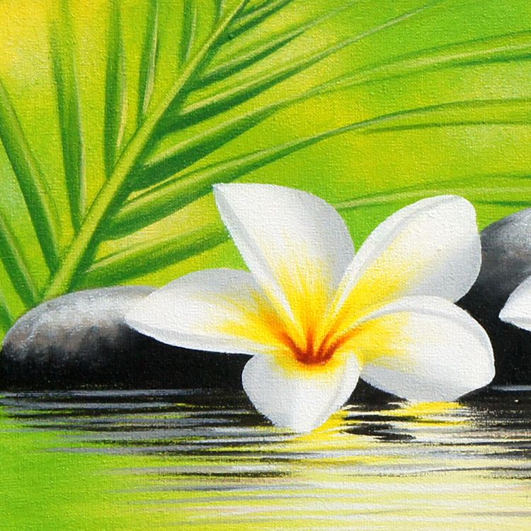 750x750 Painting Bali Painting Art 42o Flowers Acrylic Painting Plumeria - Plumeria Painting