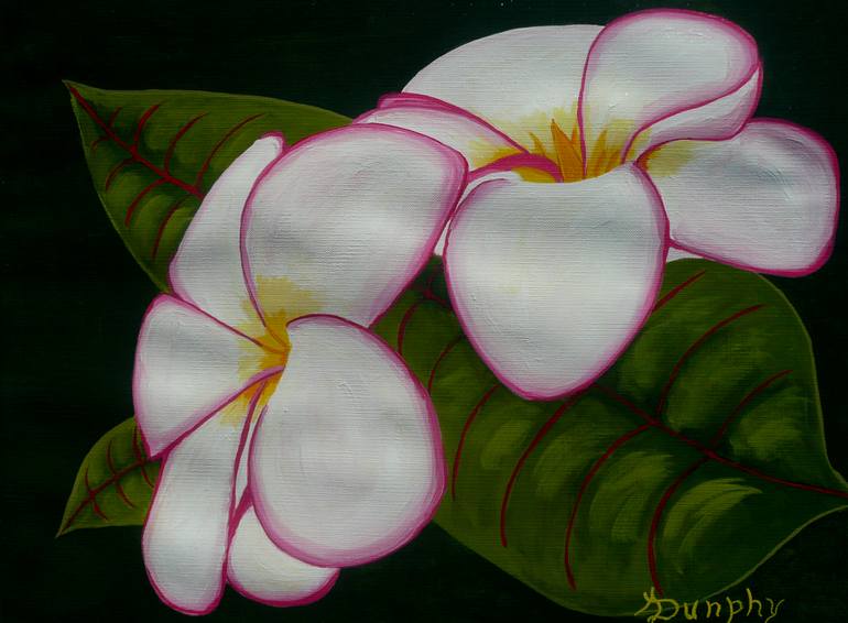 770x566 Saatchi Art Plumeria Painting By Anthony Dunphy - Plumeria Painting
