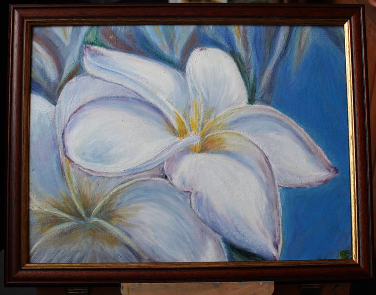770x603 Saatchi Art Plumeria Painting By Elena Petrenko - Plumeria Painting
