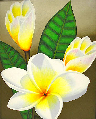 403x500 Angkasa Rakuten Global Market Bali Art Painting L Vertical - Plumeria Painting
