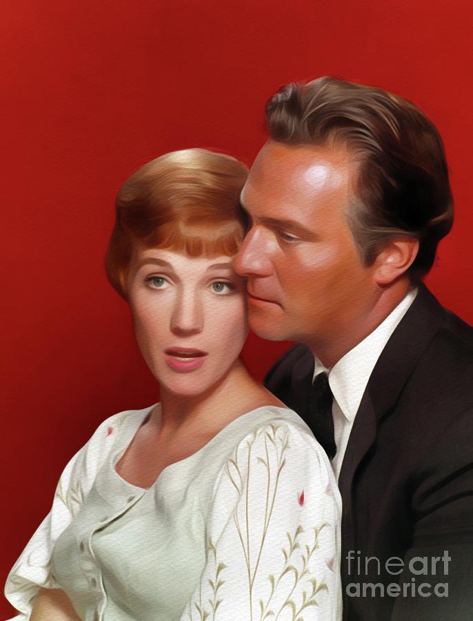 686x900 Julie Andrews And Christopher Plummer Painting By John Springfield - Plummer Painting