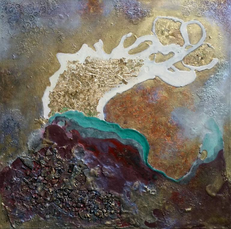 770x766 Saatchi Art Impressions Of Pluto Painting By Lynda R Stevens - Pluto Painting