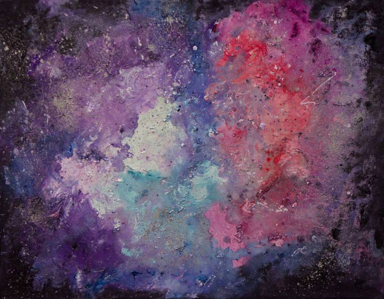 770x600 Saatchi Art Storm On Pluto Painting By Natalia Carata - Pluto Painting