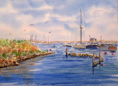 400x291 Plymouth Paintings - Plymouth Harbor Painting