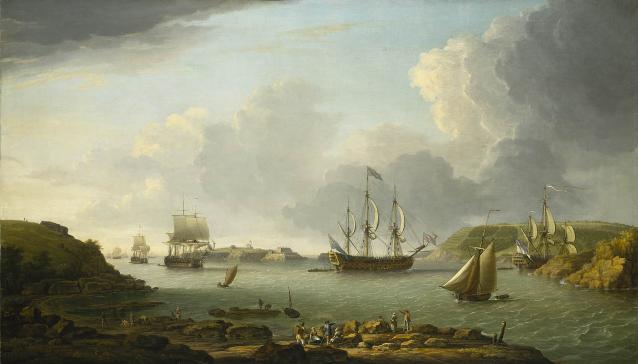 1280x731 Return Of A Fleet Into Plymouth Harbour - Plymouth Harbor Painting