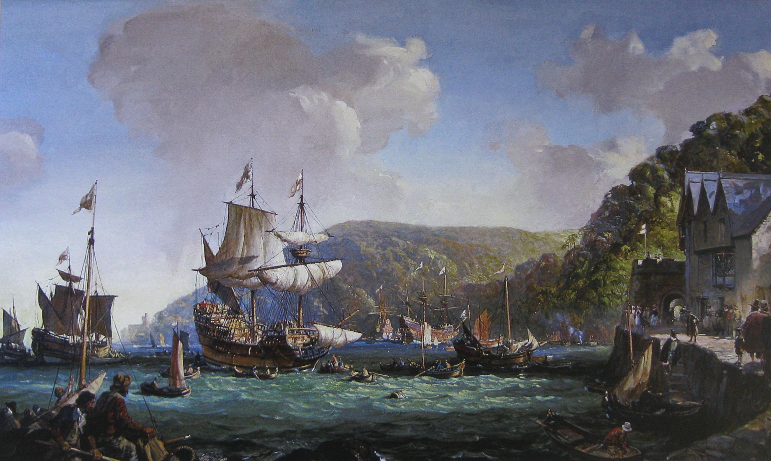 The ship sailed across. Корабль Мэйфлауэр 1620. Мэйфлауэр корабль первых колонистов. Корабль пилигримов Mayflower. Мэйфлауэр Пилигримы.