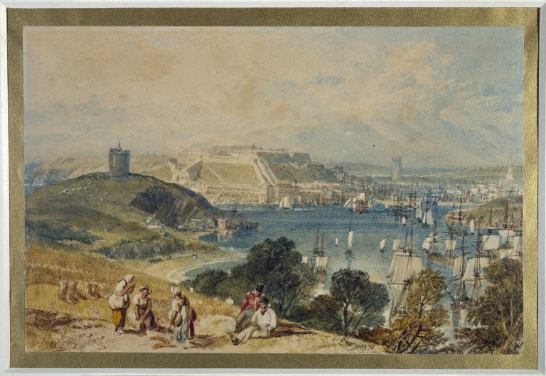 768x529 Plymouth, With Mount Batten Turner, Joseph Mallord William Vampa - Plymouth Harbour Painting