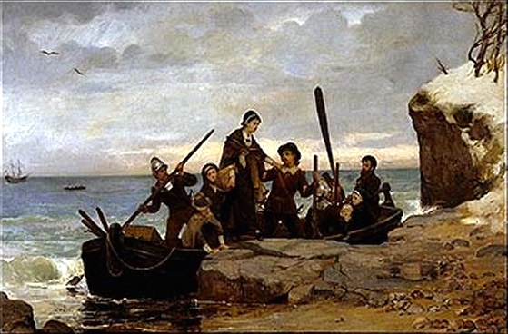 559x368 Thomas Faunce The Man Who Saved Plymouth Rock - Plymouth Rock Painting