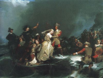 400x302 El 21 De Noviembre De 1620 (11 De Noviembre El Calendario - Plymouth Rock Painting