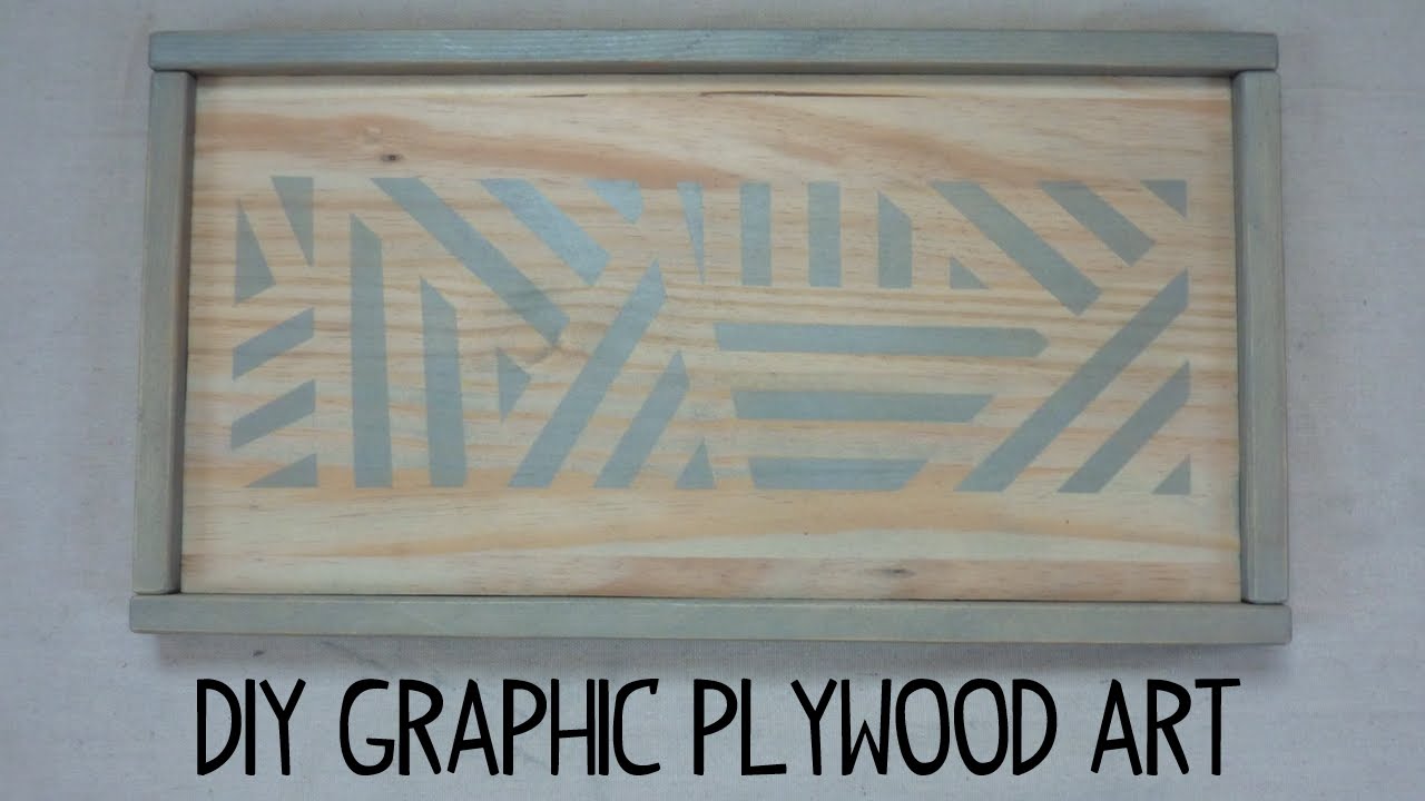 1280x720 Diy Graphic Painted Plywood Art - Plywood Art Painting