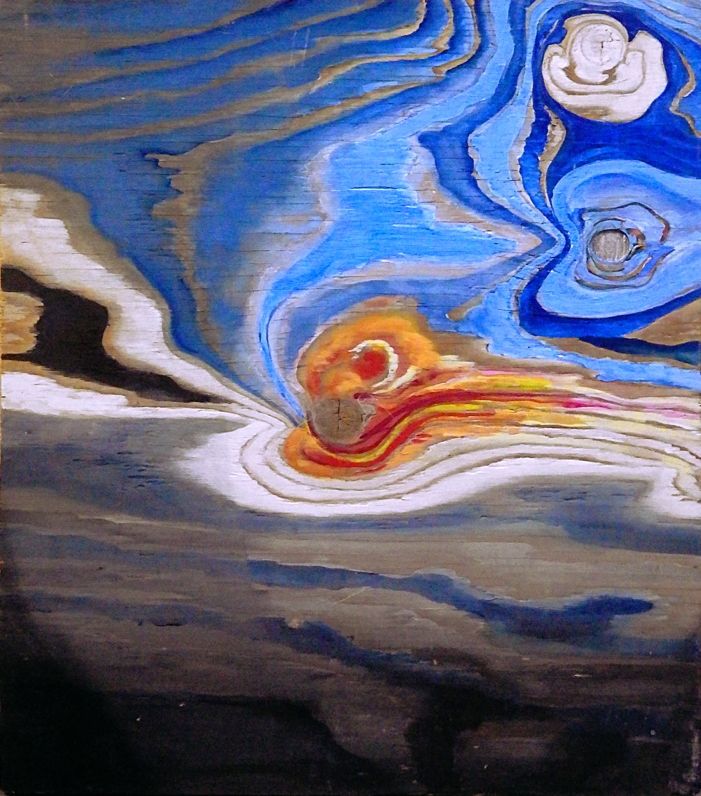 1000x1135 Paint By Number Woodwork Should Be A Sqwabb - Plywood Painting Art