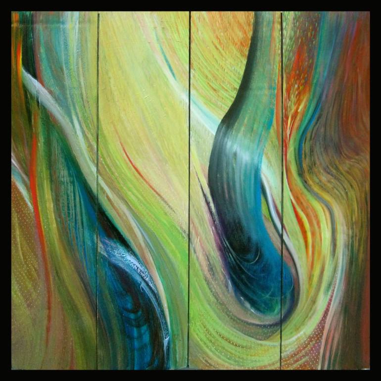 770x770 Saatchi Art Matienko Maria Yellow Space 150x150sm, Oil - Plywood Painting Art