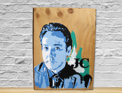 500x379 Jc (John Cusack) - Plywood Painting Art