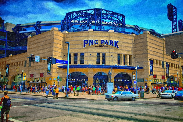 600x399 Pnc Park Photograph By Matt Matthews - Pnc Park Painting