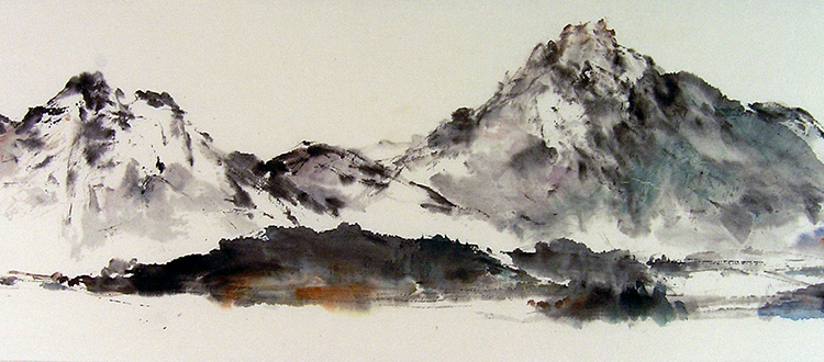 750x330 Brush Painting China Institute - Png Painting