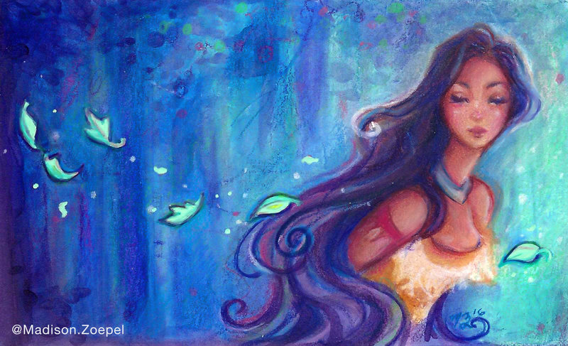 800x487 Pocahontas Painting By Maddy25 - Pocahontas Painting