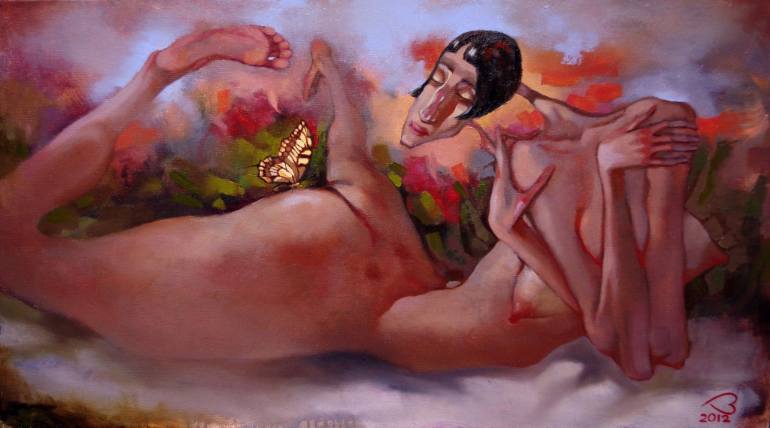 770x428 Saatchi Art Poetess Painting By Vova Kupyansky - Poetess Painting