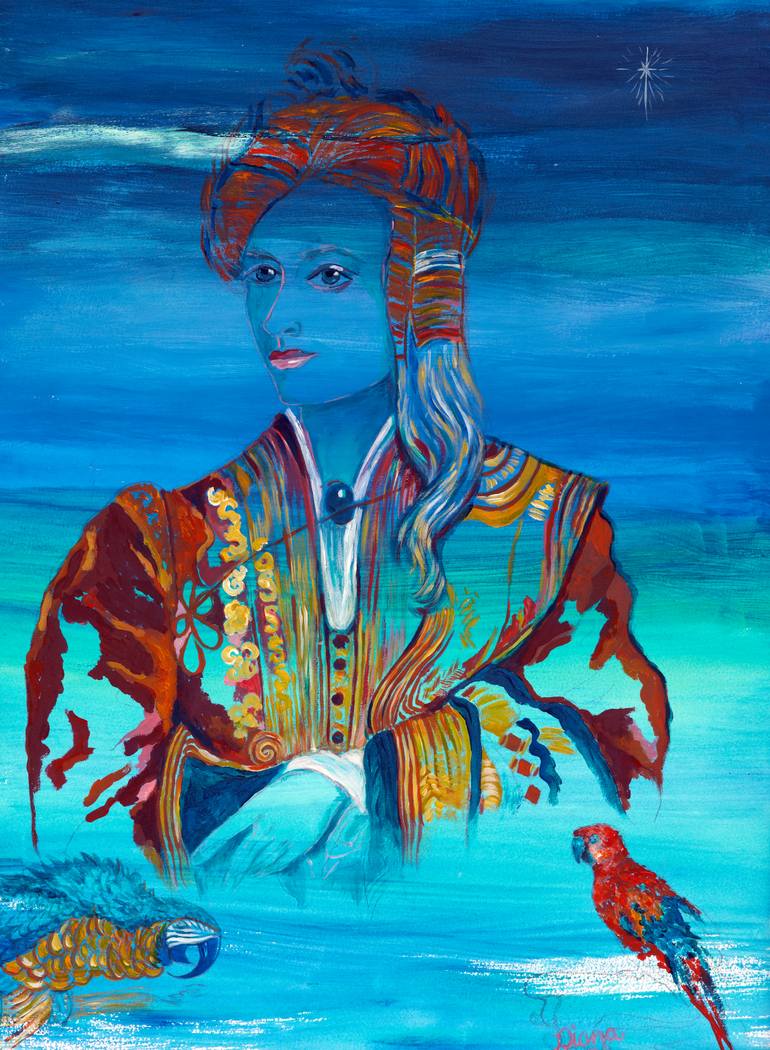 770x1050 Saatchi Art The Poetess Painting By Diana Archer - Poetess Painting