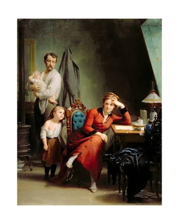 360x450 The Poetess Giclee Print By Fritz Zuber Buhler The New - Poetess Painting