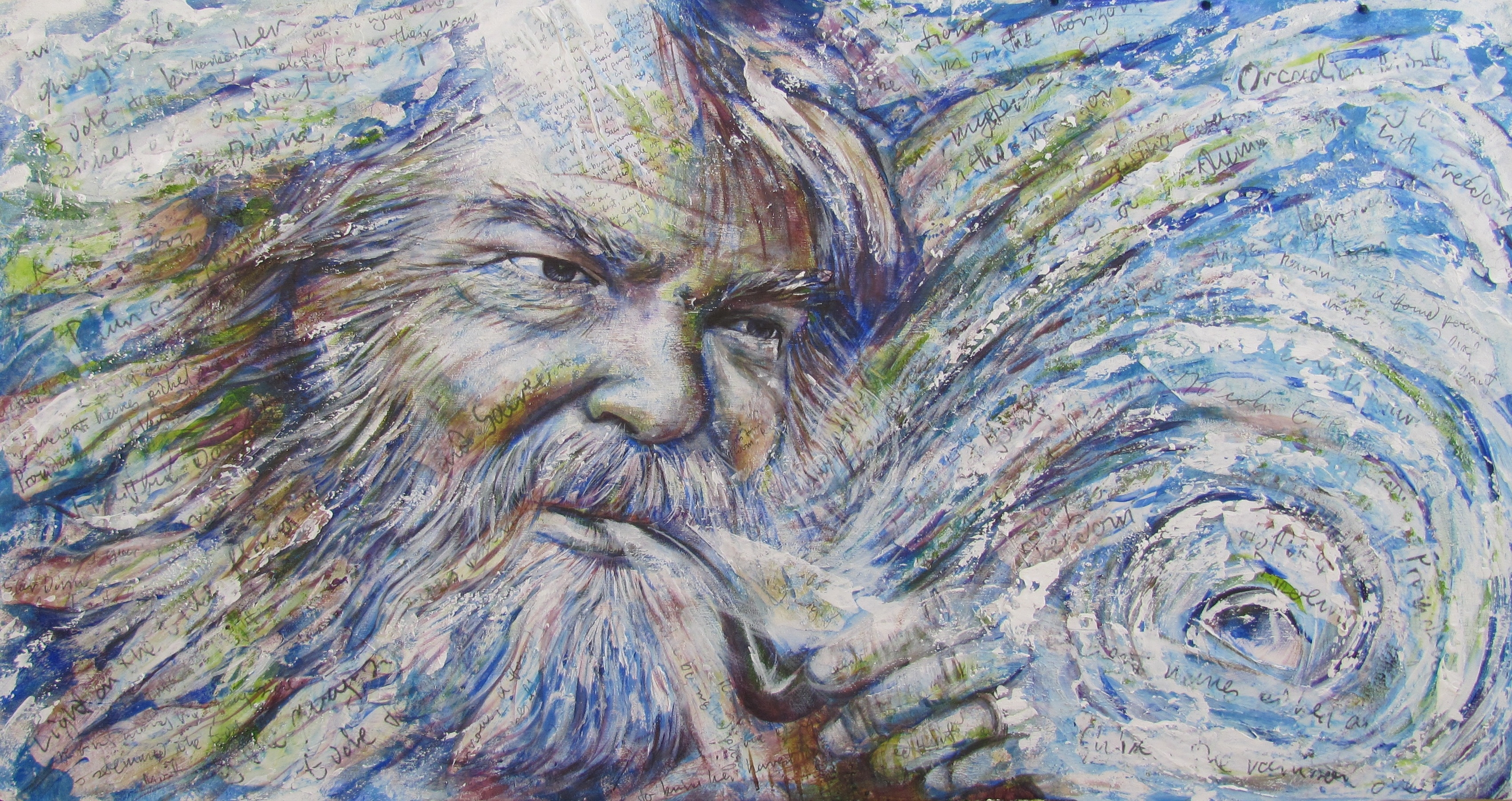 3400x1802 Saying The Names A Poem And A Painting Malcolm Guite - Poetry Painting