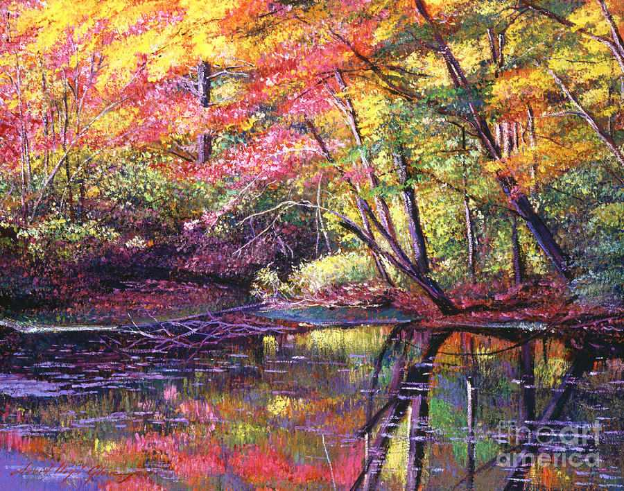 900x708 Color Poetry Painting By David Lloyd Glover - Poetry Painting