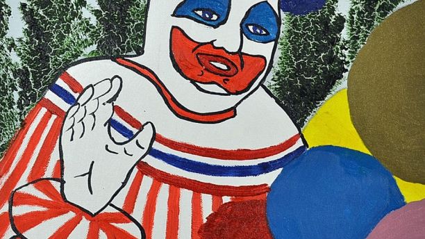 612x344 John Wayne Gacy Clown Paintings, Other Artwork To Hit Auction - Pogo Painting