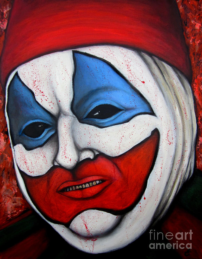 703x900 Pogo The Clown Painting By Justin Coffman - Pogo Painting