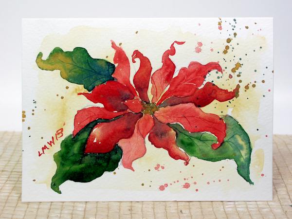 600x450 Let's Paint A Poinsettia! The Frugal Crafter Blog - Poinsettia Painting