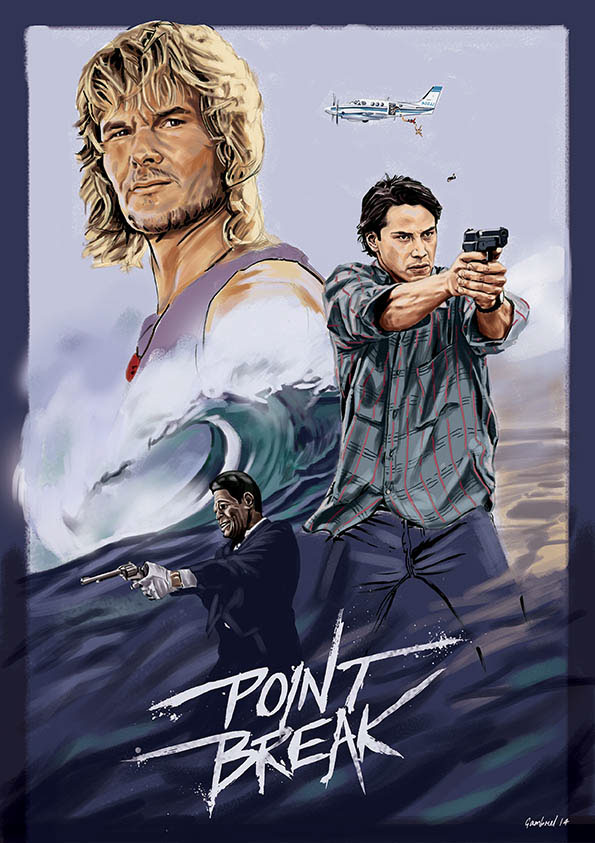 595x843 Point Break Movie Film Poster, Ideas Tap Poster Comp. On Behance - Point Break Painting