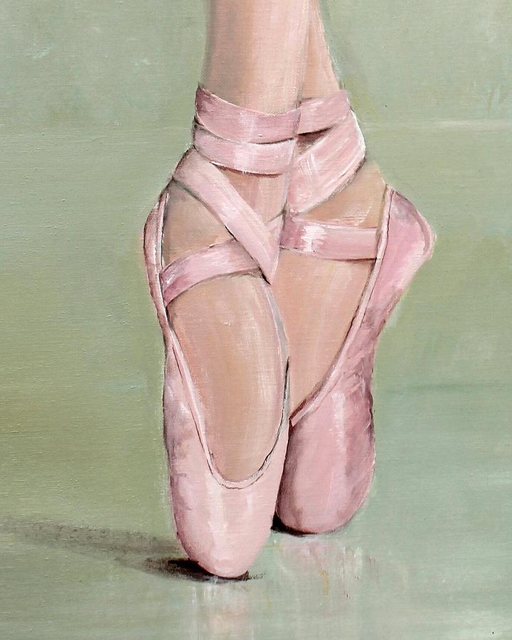 720x900 Pointe Shoes Painting By Gail Mccormack - Pointe Painting