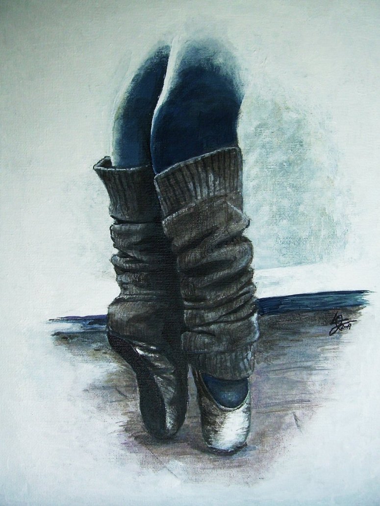775x1031 En Pointe Painting By Bluesun Sketches - Pointe Painting